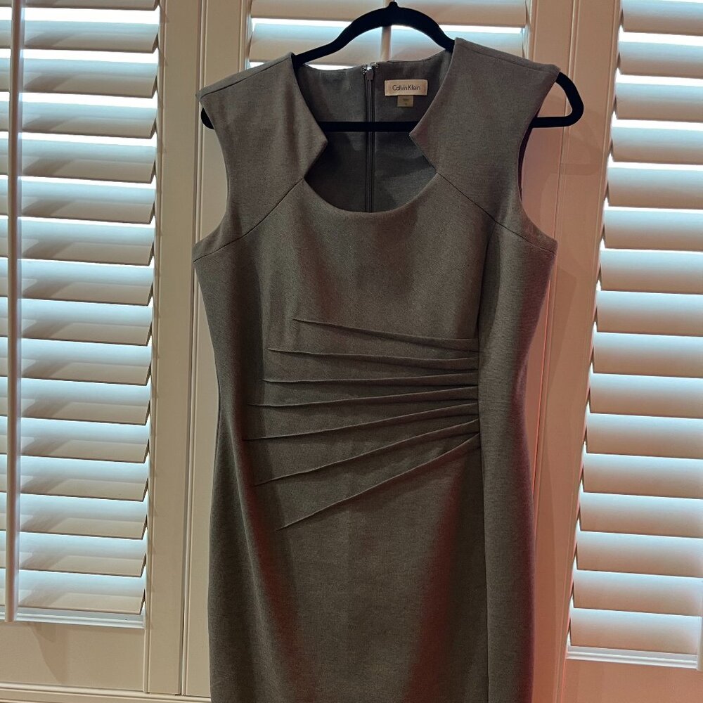 Calvin Klein Gray Dress - Size 10